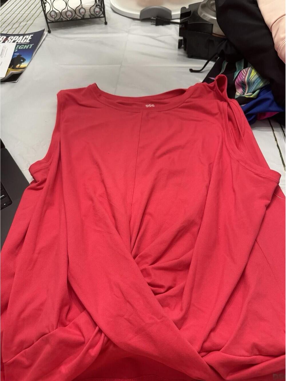 DSG Movement Pink Athletic Twist Front Tank Top NWT 2X
